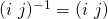 (i\ j)^{-1}=(i\ j)