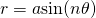 r=a {\rm sin}(n\theta)