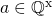 a\in \mathbb{Q}^{\rm x}