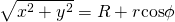 \sqrt{x^2+y^2}=R+r{\rm cos}\phi